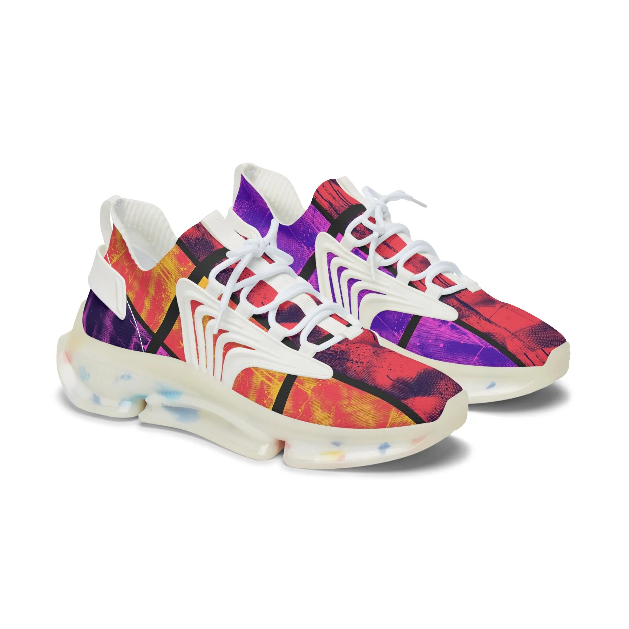 Urban Street Art Graphiti Women's Mesh Sneakers