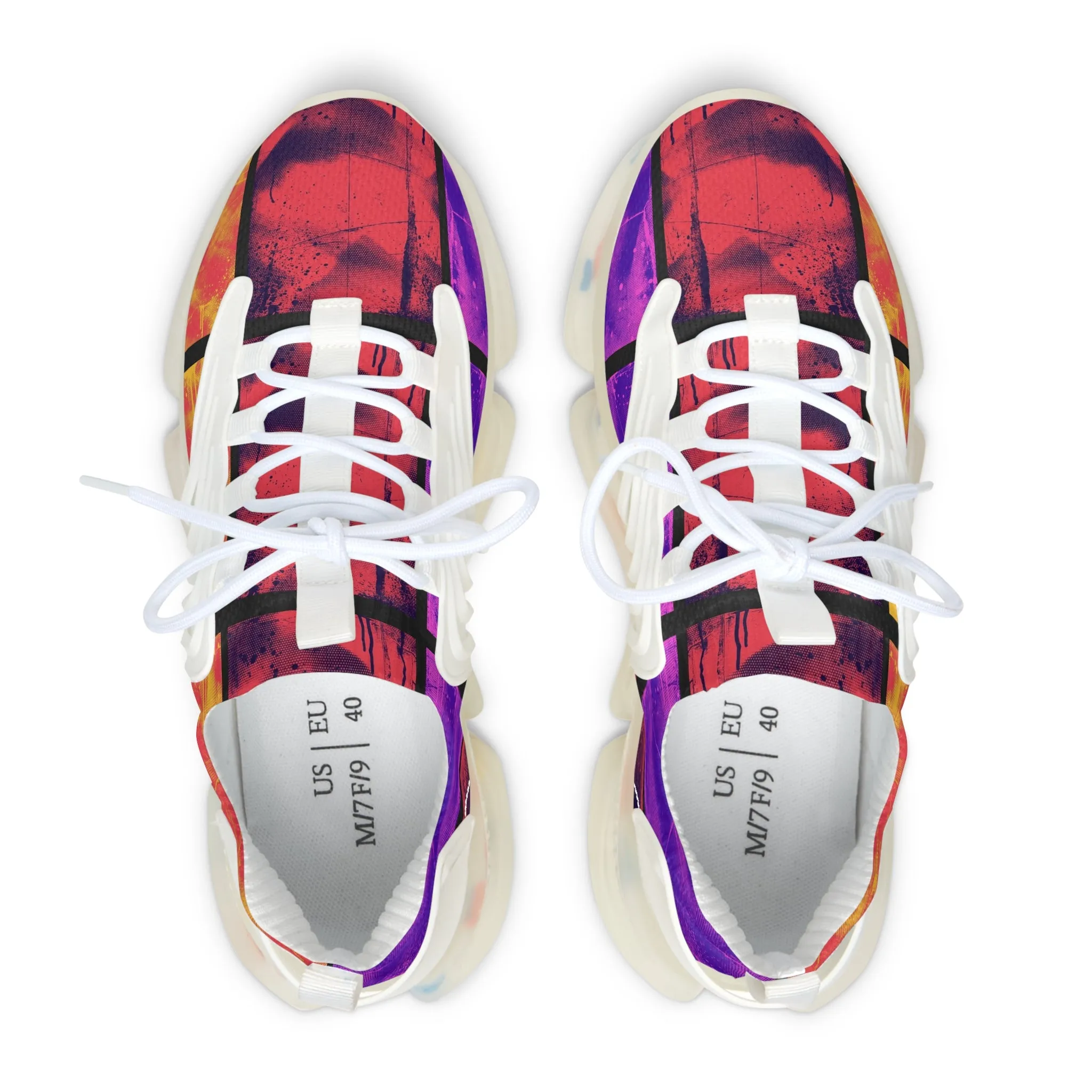 Urban Street Art Graphiti Women's Mesh Sneakers