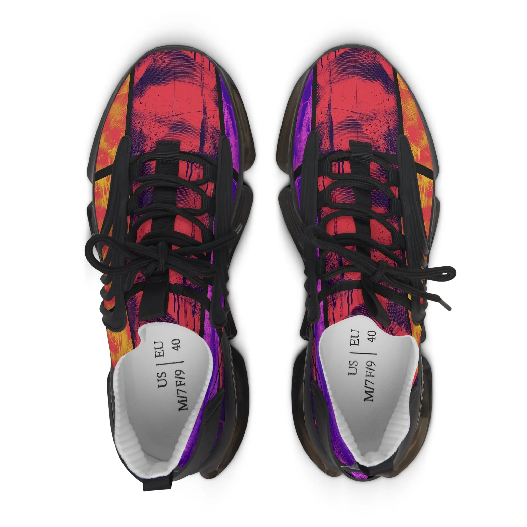 Urban Street Art Graphiti Women's Mesh Sneakers