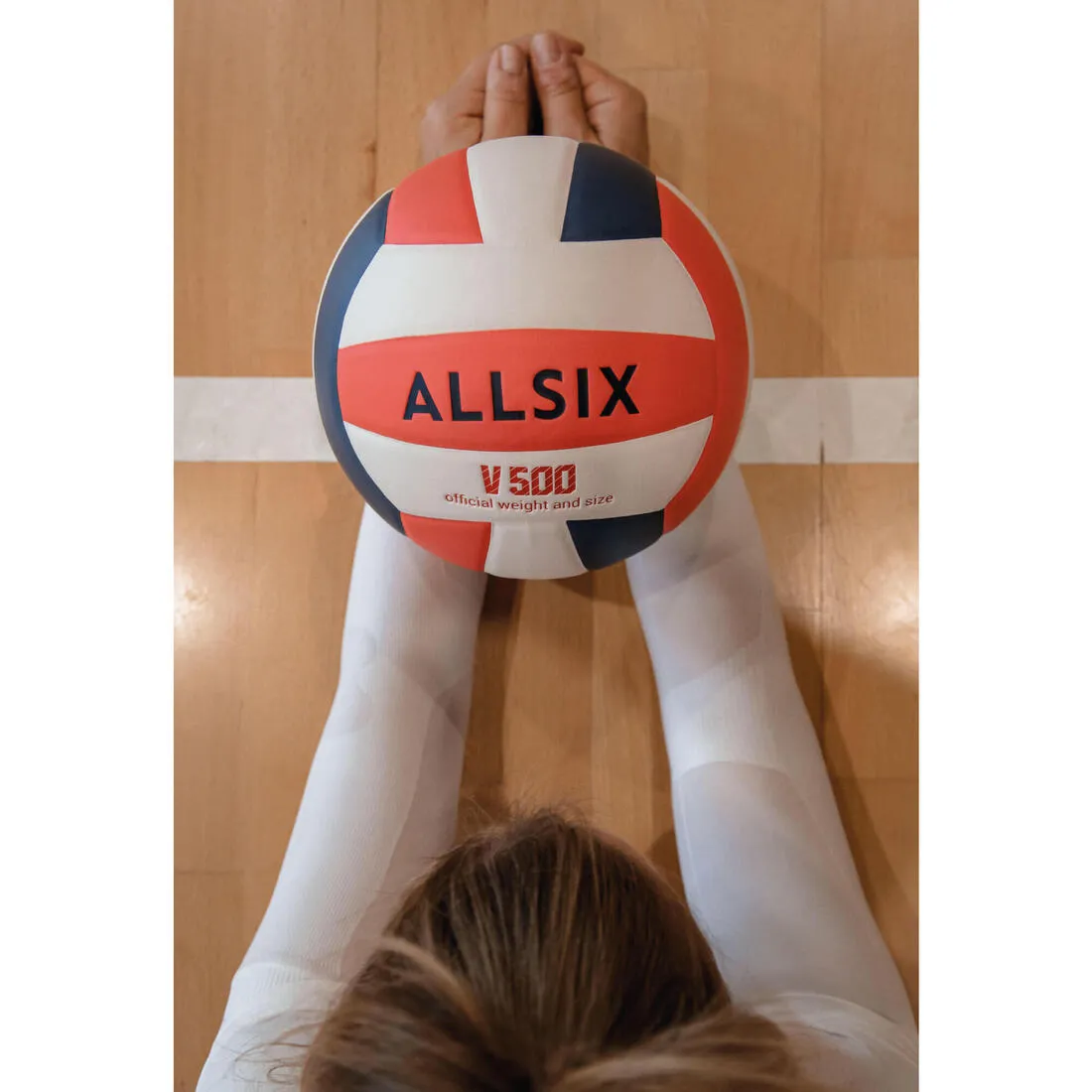 V500 Volleyball - White/Blue/Red