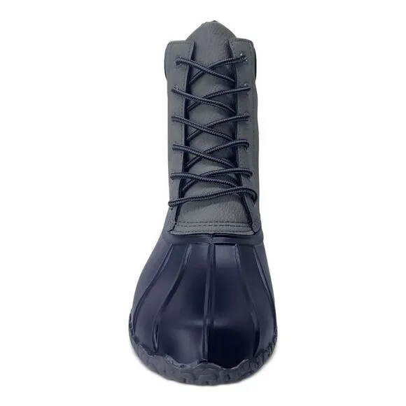 WEATHERPROOF VINTAGE Mens Gray Mixed Media At Heel Adam Ii Toe Duck Boots 13 M