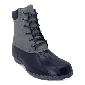 WEATHERPROOF VINTAGE Mens Gray Mixed Media At Heel Adam Ii Toe Duck Boots 13 M