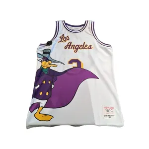 WHITE LOS ANGELES DARKWING DUCK BASKETBALL JERSEY