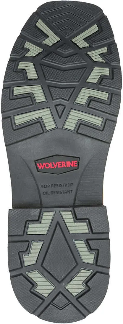 Wolverine Men's Rancher Flag Soft Toe WP Wellington Western Work Boot -Brown- W240056