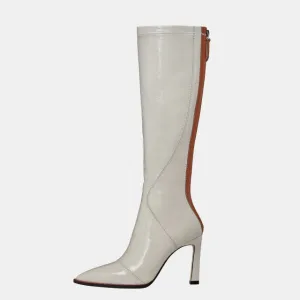 Women Knee High Boots Genuine Leather