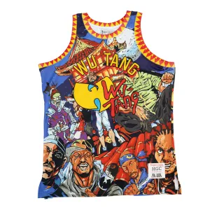 WU TANG BASKETBALL JERSEY (YELLOW/RED)