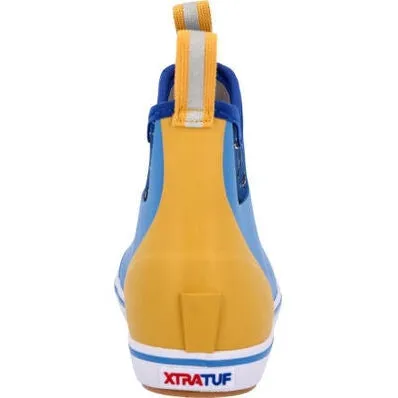 Xtratuf Women's Salmon Sisters 6" Waterproof Ankle Deck Boot - Blue - XWAB2SS
