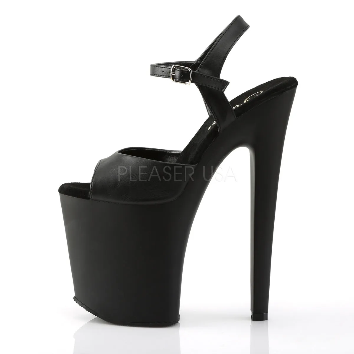 XTREME-809  Black Faux Leather/Black Matte