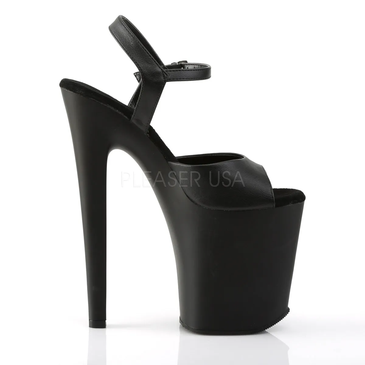 XTREME-809  Black Faux Leather/Black Matte