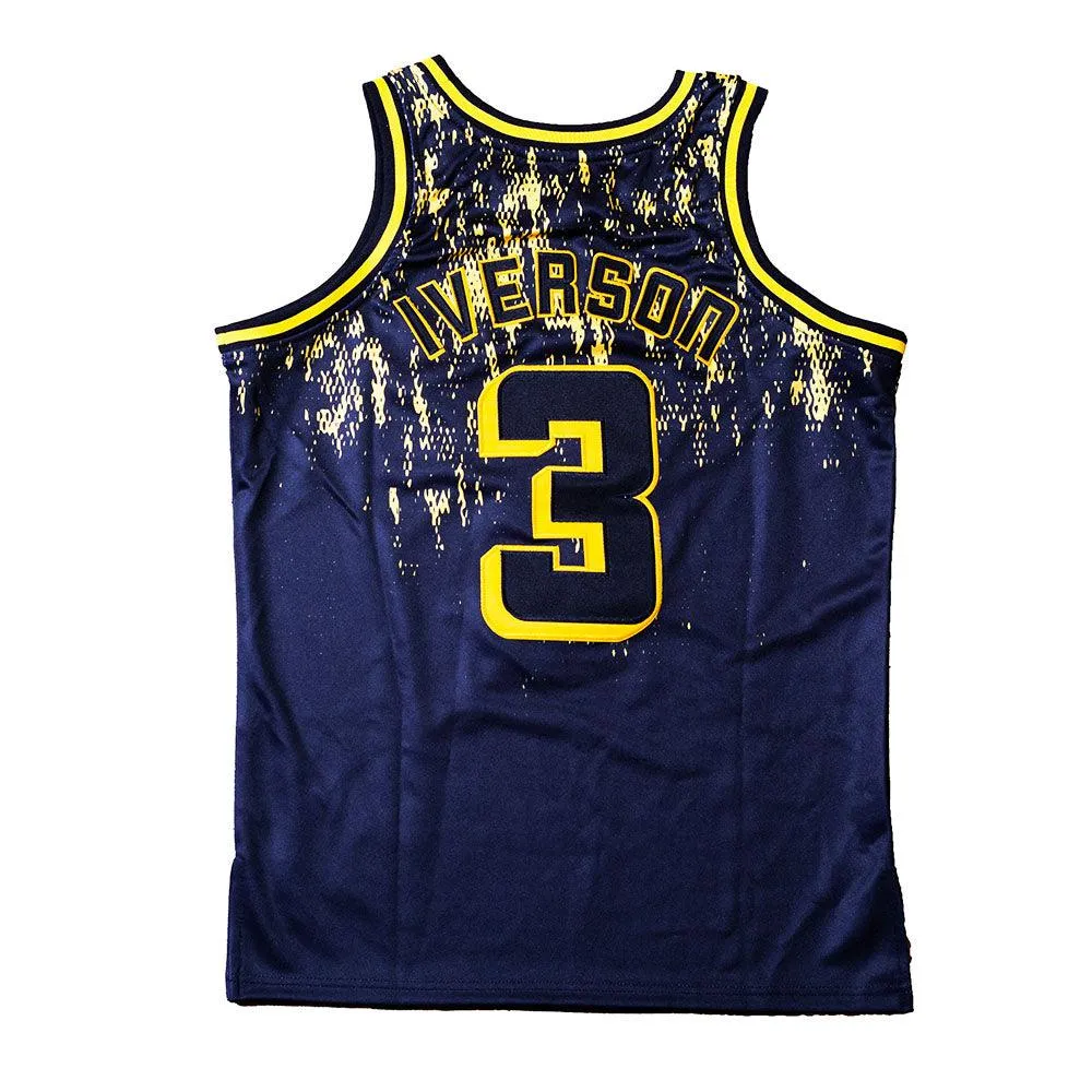 YOUTH ALT IVERSON BETHEL HS BASKETBALL JERSEY BLACK/YELLOW
